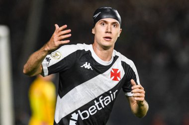 Rio, Brezilya - 10 Temmuz 2024: Lucas Piton Vasco da Gama ile Corinthians arasındaki maçta Brezilya Şampiyonası, Sao Januario Stadyumu 'nda 16. raunt