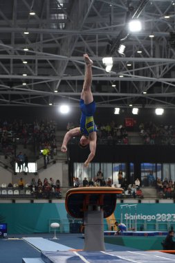 Santiago, Şili, 23 Ekim 2023, Diego Soares (BRA) 2023 Pan-Amerikan Oyunları sırasında