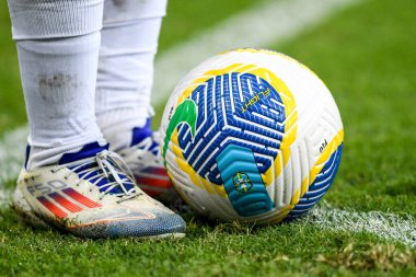 Rio, Brezilya - Ağustos 04 2024: Brezilya Stadyumu 'nda oynanan 21' inci turda Fluminense x Bahia arasında oynanan maçta top oyuncusu