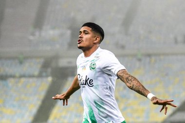 Rio, Brezilya - Ağustos 07 2024: Lucas Barbosa Brezilya Kupası 'nda Fluminense x Juventude arasında oynanan maçta Maracana Stadyumu' nda 16.