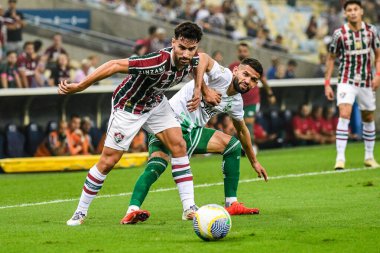 Rio, Brezilya - Ağustos 07 2024: Martinelli Fluminense x Juventude ile Brezilya Kupası arasında oynanan maçta Maracana Stadyumu 'nda 16.