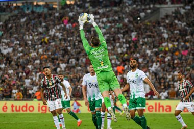 Rio, Brezilya - Ağustos 07 2024: Fluminense x Juventude ile Brezilya Kupası arasında oynanan maçta Gabriel, Maracana Stadyumu 'nda 16.