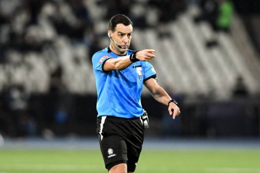 Rio, Brezilya - 14 Ağustos 2024, Esteban Ostojich Botafogo (BRA) - Palmeiras (BRA) maçı sırasında Nilton Santos Stadyumu 'nda Libertadores Şampiyonası