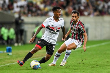 Rio, Brezilya - Eylül 01, 2024: Marcos Antonio Fluminense ile Sao Paulo arasındaki maçta Brezilya Şampiyonası, Maracana Stadyumu 'nda 25.
