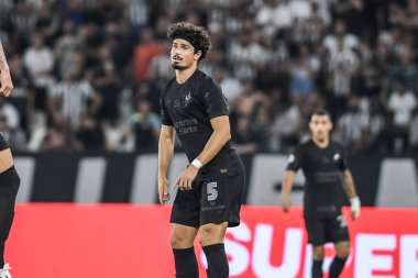 Rio, Brezilya - 14 Eylül 2024: Andre Ramalho Brezilya Şampiyonası 'nda Botafogo x Corinthians arasında oynanan maçta, Nilton Santos Stadyumu' nda 26.