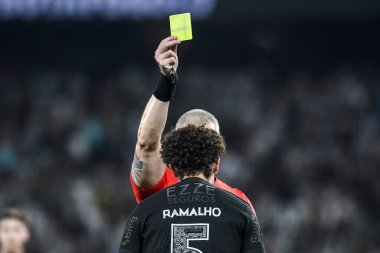 Rio, Brezilya - 14 Eylül 2024: Andre Ramalho Brezilya Şampiyonası 'nda Botafogo x Corinthians arasında oynanan maçta, Nilton Santos Stadyumu' nda 26.