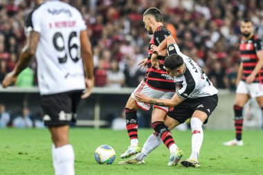 Rio, Brezilya - 15 Eylül 2024: De Arrascaeta oyuncusu Brezilya Şampiyonası 'nda Flamengo x Vasxco arasında oynanan maçta, Maracana Stadyumu' nda 26.