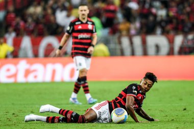 Rio, Brezilya - 15 Eylül 2024: Bruno Henrique, Brezilya Şampiyonası 'nda Flamengo x Vasxco arasında oynanan maçta 26.