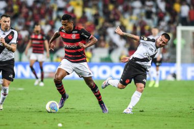 Rio, Brezilya - 15 Eylül 2024: Flamengo x Vasxco ile Brezilya Şampiyonası arasında oynanan maçta Alex Sandro, Maracana Stadyumu 'nda 26.