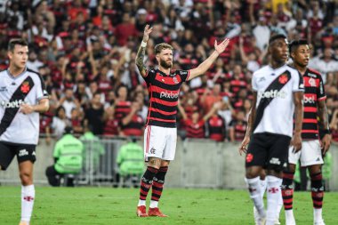 Rio, Brezilya - 15 Eylül 2024: Fabricio Bruno, Brezilya Şampiyonası 'nda Flamengo x Vasxco arasında oynanan maçta Maracana Stadyumu' nda 26.