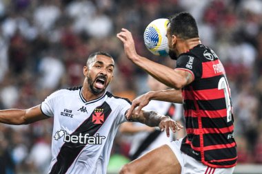 Rio, Brezilya - 15 Eylül 2024: Fabricio Bruno, Brezilya Şampiyonası 'nda Flamengo x Vasxco arasında oynanan maçta Maracana Stadyumu' nda 26.