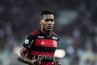 Rio, Brezilya - 15 Eylül 2024: Flamengo x Vasxco ile Brezilya Şampiyonası arasında oynanan maçta Alex Sandro, Maracana Stadyumu 'nda 26.