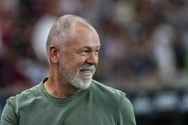 Rio, Brezilya - Eylül 18, 2024, Mano Menezes Fluminense (BRA) vs Atletico-MG (BRA), çeyrek final maçı, Libertadores Kupası Maracana Stadyumu 'nda