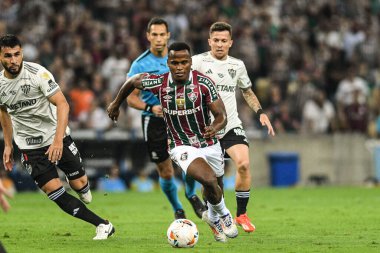 Rio, Brezilya - Eylül 18, 2024, Jhon Arias Fluminense (BRA) - Atletico-MG (BRA) maçı, çeyrek final maçı, Libertadores Kupası Maracana Stadyumu 'nda