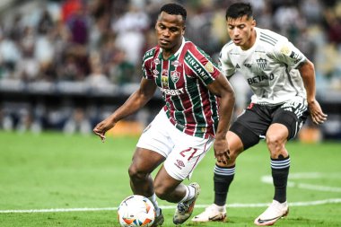 Rio, Brezilya - Eylül 18, 2024, Jhon Arias Fluminense (BRA) - Atletico-MG (BRA) maçı, çeyrek final maçı, Libertadores Kupası Maracana Stadyumu 'nda