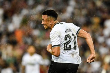 Rio, Brezilya - 21 Eylül 2024: Maracal player Fluminense ile Botafogo arasında oynanan maçta Brezilya Şampiyonası, Maracana Stadyumu 'nda 27.