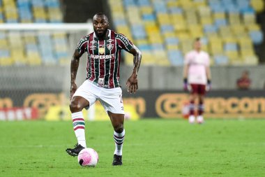 Rio, Brezilya - 22 Ekim 2024: Brezilya Şampiyonası 'nda Fluminense x Athletico-PR arasındaki maçta Manoel oyuncusu, Maracana Stadyumu' nda 17. raunt