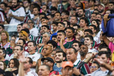 Rio, Brezilya - 22 Ekim 2024: Fluminense x Athletico-PR arasındaki maçta Brezilya Şampiyonası, Maracana Stadyumu 'nda 17. tur