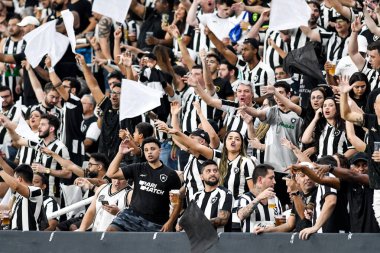 Rio, Brezilya - 23 Ekim 2024, Botafogo (BRA) - Penarol (URU) maçında Nilton Santos Stadyumu 'nda oynanan Libertadores Kupası yarı final maçı