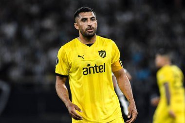 Rio, Brezilya - Ekim 23, 2024, Maxi Oliveira Botafogo (BRA) vs Penarol (URU), yarı final maçı, Nilton Santos Stadyumu 'nda Libertadores Kupası