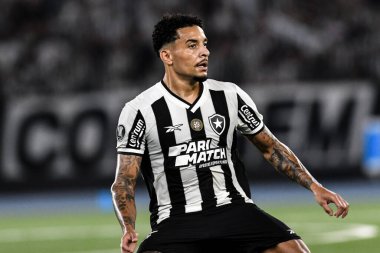 Rio, Brezilya - Ekim 23, 2024, Gregore Botafogo (BRA) - Penarol (URU) maçı, yarı final maçı, Nilton Santos Stadyumu 'nda Libertadores Kupası