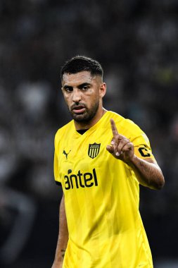 Rio, Brezilya - Ekim 23, 2024, Maxi Oliveira Botafogo (BRA) vs Penarol (URU), yarı final maçı, Nilton Santos Stadyumu 'nda Libertadores Kupası