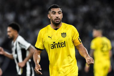 Rio, Brezilya - Ekim 23, 2024, Maxi Oliveira Botafogo (BRA) vs Penarol (URU), yarı final maçı, Nilton Santos Stadyumu 'nda Libertadores Kupası