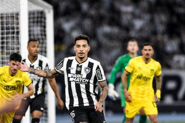 Rio, Brezilya - Ekim 23, 2024, Gregore Botafogo (BRA) - Penarol (URU) maçı, yarı final maçı, Nilton Santos Stadyumu 'nda Libertadores Kupası