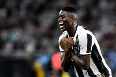 Rio, Brezilya - 23 Ekim 2024, Botafogo (BRA) - Penarol (URU) maçı sırasında Nilton Santos Stadyumu 'nda oynanan Libertadores Kupası yarı final maçı.
