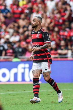 Rio, Brezilya - 26 Ekim 2024: Michael, Brezilya Şampiyonası 'nda Flamengo x Juventude arasında oynanan karşılaşmada 31. Raund Maracana Stadyumu' nda yer aldı.