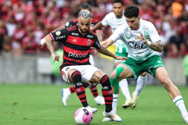 Rio, Brezilya - 26 Ekim 2024: Michael, Brezilya Şampiyonası 'nda Flamengo x Juventude arasında oynanan karşılaşmada 31. Raund Maracana Stadyumu' nda yer aldı.