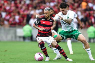 Rio, Brezilya - 26 Ekim 2024: Michael, Brezilya Şampiyonası 'nda Flamengo x Juventude arasında oynanan karşılaşmada 31. Raund Maracana Stadyumu' nda yer aldı.