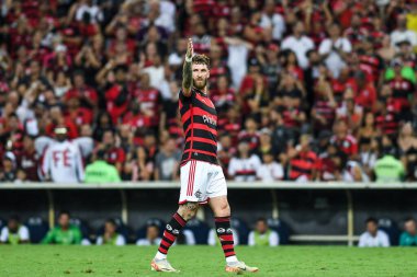 Rio, Brezilya - 26 Ekim 2024: Flamengo x Juventude arasında oynanan maçta Brezilya Şampiyonası, Maracana Stadyumu 'nda 31. Raund