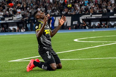 Rio, Brezilya - Kasım 05 2024: Luiz Henrique, Brezilya Şampiyonası 'nda Botafogo x Vasco arasında oynanan maçta Nilton Santos Stadyumu' nda oynanan 32.