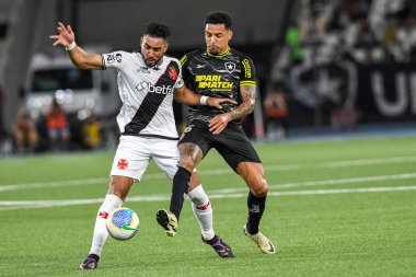 Rio, Brezilya - Kasım 05 2024: Brezilya Şampiyonası 'nda Botafogo x Vasco arasında oynanan maçta Payet oyuncusu, Nilton Santos Stadyumu' nda 32.