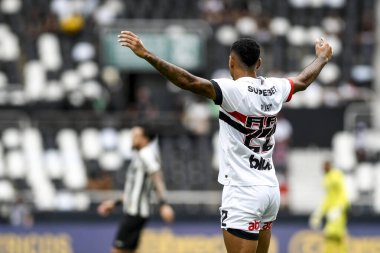 Rio, Brezilya, 8 Aralık 2024 - Brezilya Şampiyonası 'nda Botafogo ile Sao Paulo arasında oynanan maçta Ruan oyuncusu, Nilton Santos Stadyumu' nda 36.