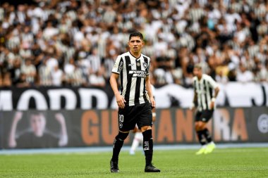 Rio, Brezilya, 8 Aralık 2024 - Brezilya Şampiyonası 'nda Botafogo ile Sao Paulo arasında oynanan maçta Savarino oyuncusu, Nilton Santos Stadyumu' nda 36.