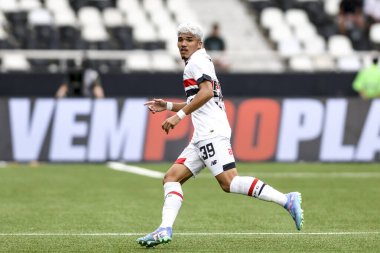 Rio, Brezilya, 8 Aralık 2024 - William Gomes Brezilya Şampiyonası 'nda Botafogo ile Sao Paulo arasında oynanan maçta Nilton Santos Stadyumu' nda 36.