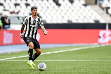 Rio, Brazil, december 8 2024 - Mateo Ponte player in match between Botafogo vs Sao Paulo by the Brazilian Championship, 36th round in Nilton Santos Stadium clipart