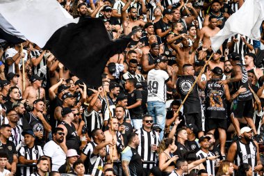 Rio, Brezilya, 8 Aralık 2024 - Brezilya Şampiyonası 'nda Botafogo ve Sao Paulo arasında oynanan maçta Nilton Santos Stadyumu' nda 36.