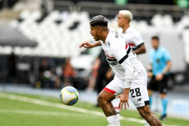 Rio, Brezilya, 8 Aralık 2024 - Botafogo ile Sao Paulo arasındaki maçta Nilton Santos Stadyumu 'nda 36.