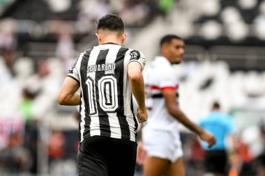 Rio, Brezilya, 8 Aralık 2024 - Brezilya Şampiyonası 'nda Botafogo ile Sao Paulo arasında oynanan maçta Savarino oyuncusu, Nilton Santos Stadyumu' nda 36.