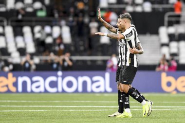 Rio, Brezilya, 8 Aralık 2024 - oyuncular Brezilya Şampiyonası 'nda Botafogo-Sao Paulo maçında Nilton Santos Stadyumu' nda 36.