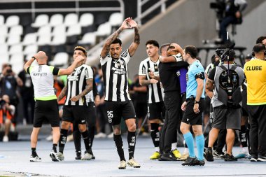 Rio, Brezilya, 8 Aralık 2024 - Brezilya Şampiyonası 'nda Botafogo ile Sao Paulo arasında oynanan maçta Gregore oyuncusu, Nilton Santos Stadyumu' nda 36.