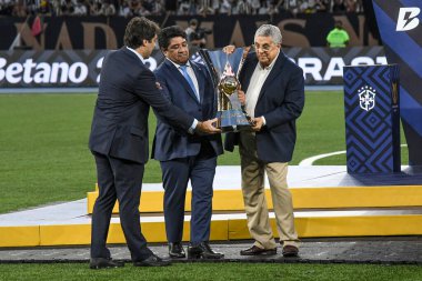 Rio, Brezilya, 8 Aralık 2024 - Brezilya Şampiyonası 'nda Botafogo ile Sao Paulo arasında oynanan maçın galibi, Nilton Santos Stadyumu' nda 36.