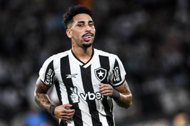 Rio, Brezilya - 14 Kasım 2025: Kaue, Carioca Şampiyonası 'nda Botafogo x Portuguesa ile Nilton Santos Stadyumu' nda oynanan maçta 2.