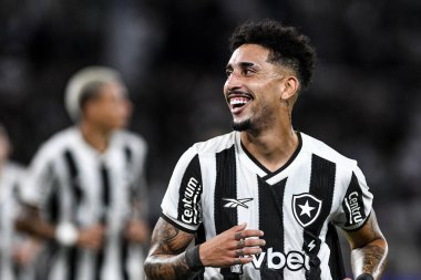 Rio, Brezilya - 14 Kasım 2025: Kaue, Carioca Şampiyonası 'nda Botafogo x Portuguesa ile Nilton Santos Stadyumu' nda oynanan maçta 2.