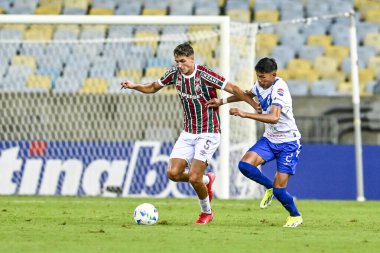Rio de Janeiro, Brezilya - Abril 10, 2025: Facundo Bernal Fluminense (BRA) ve GV San Jose arasında Maracana Stadyumu 'nda oynanan futbol maçında