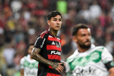 Rio, Brezilya - 16 Abril 2025: Flamengo x Juventude arasındaki maç sırasında Maracana Stadyumu 'nda oynanan Brezilya Şampiyonası 4rd.