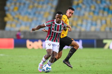 Rio, Brezilya - Mayıs 03, 2025: Jhon Arias Maracana Stadyumu 'nda oynanan Fluminense x Sport maçında Brezilya Şampiyonası' nın 7rd.